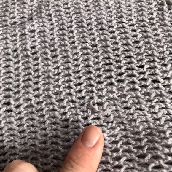 Knit Tube Infinity Scarf with Fringes - Picture 8 of 15